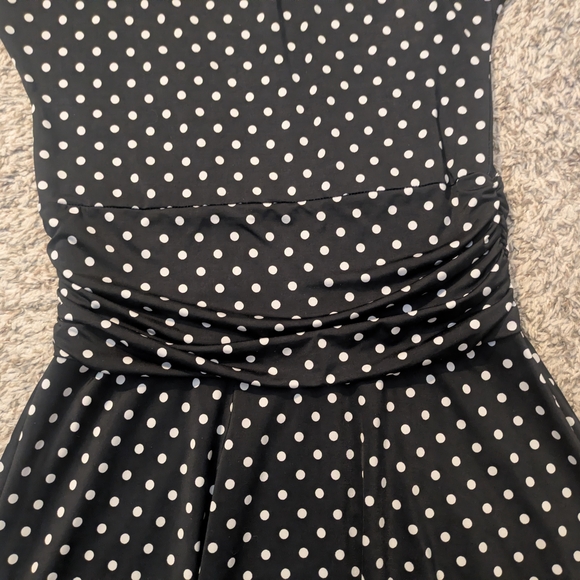 Folter Retro Polka Dot Bombshell Dress | Pin-Up 1950 Rockabilly Fit & Flare - Picture 4 of 8